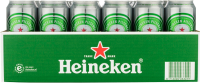Heineken tray met 24 blikjes á 0,50 liter